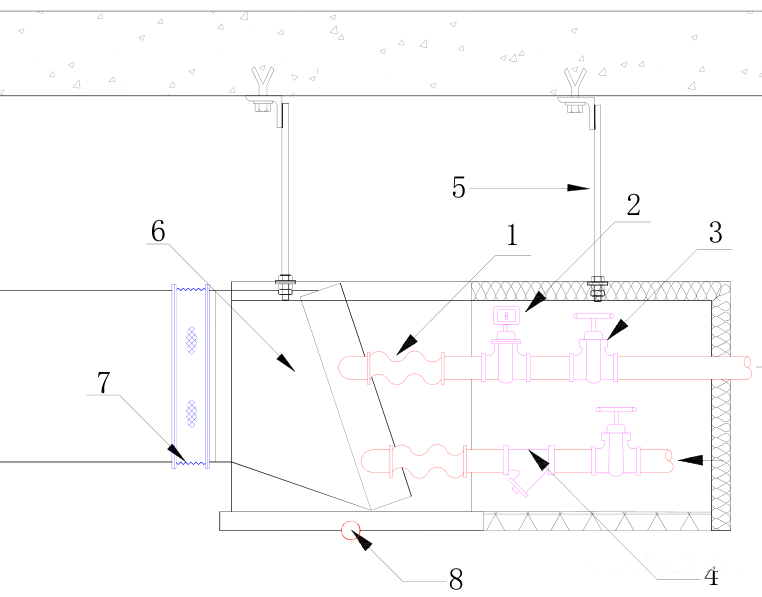 風機盤管安裝技術要求、示意圖與節點說明