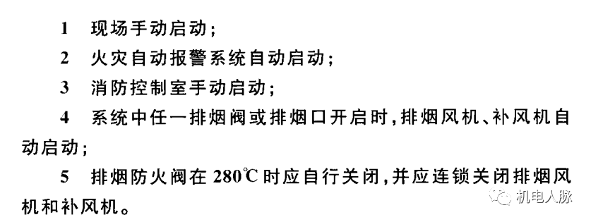 所有排煙防火閥都要“聯鎖”關閉排煙風機?